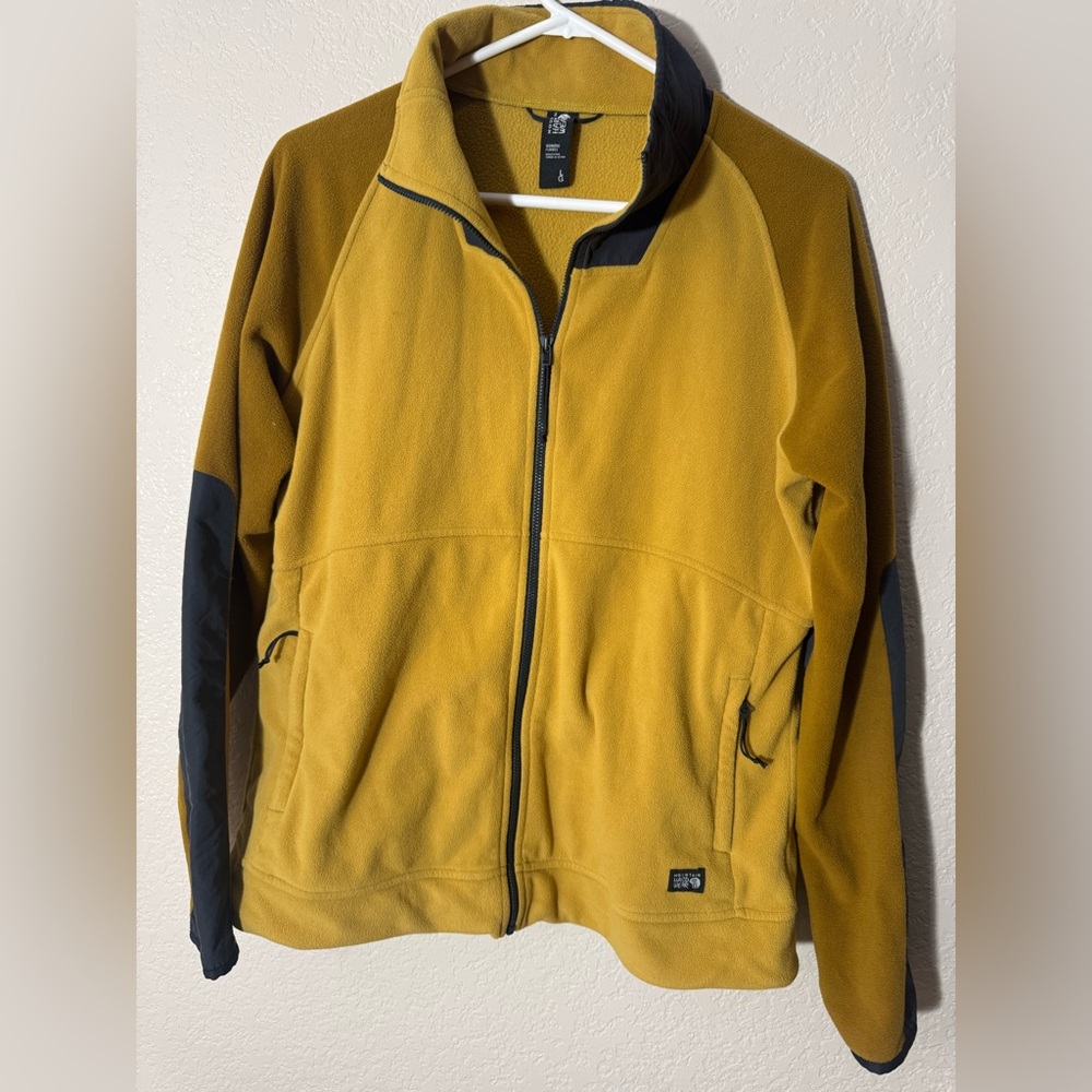 Women’s Mountain Hardwear Mustard Fleece Jacket large